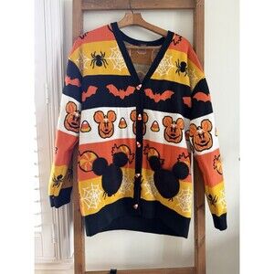 Her Universe Disney Halloween Mickey Mouse Hooded Cardigan Size L